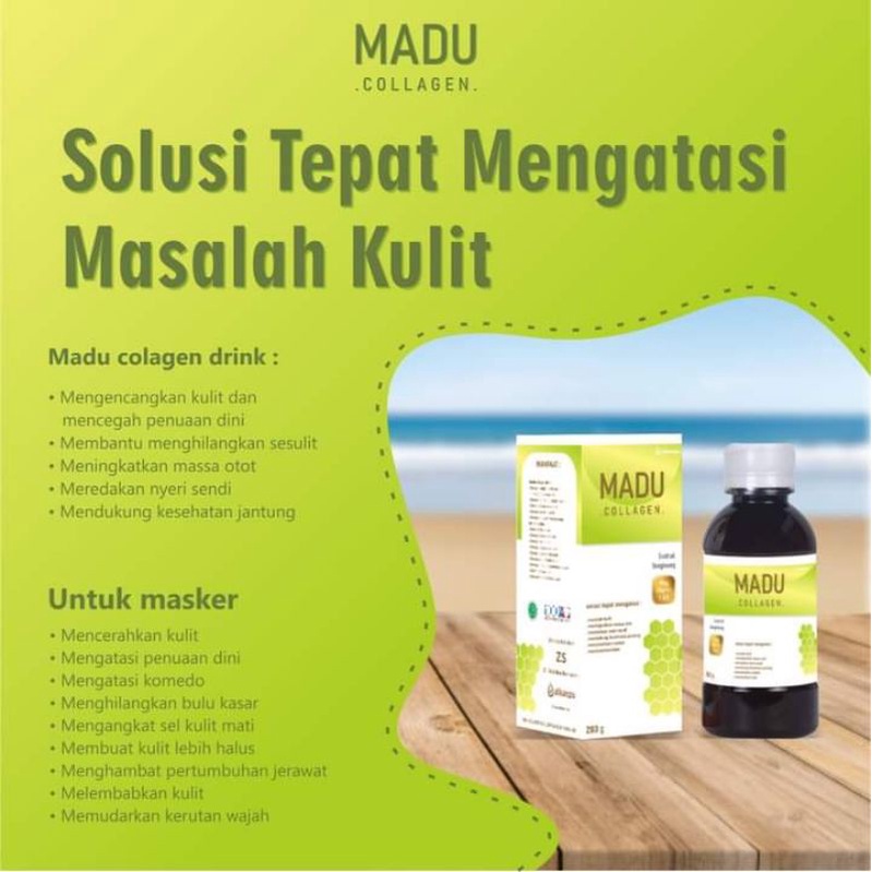 collagen drink pemutih badan madu collagen