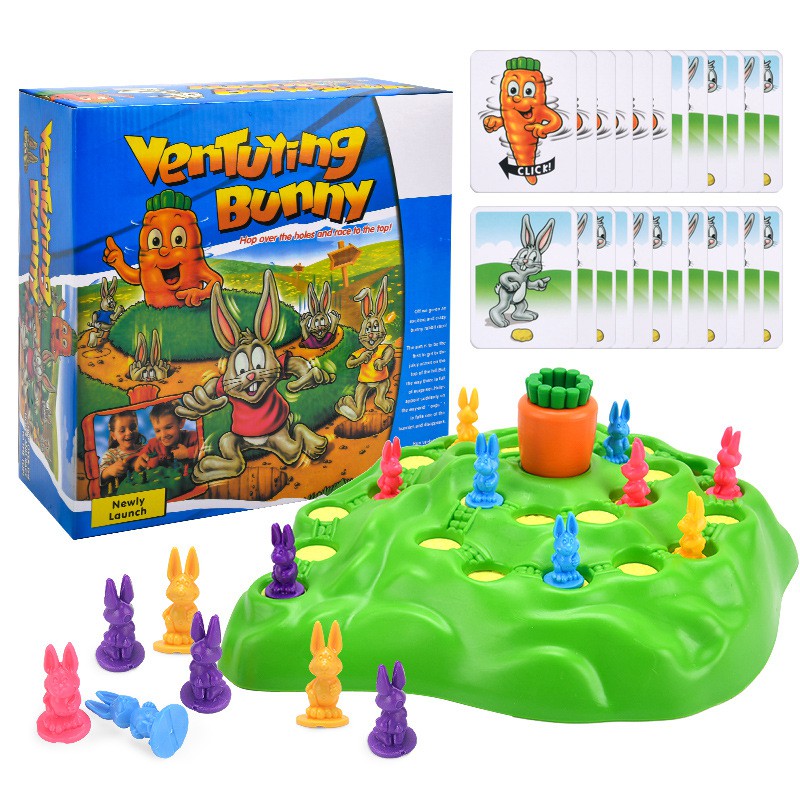 Mainan Anak Bunny Hop Funny Rabbit Family Fun Board Game