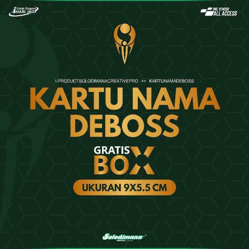 

KARTU NAMA DEBOSS KALANGAN KHUSUS PROFESIOANL - SOLDIMPRO