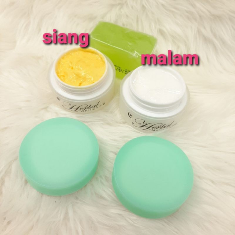 CREAM WAJAH HERBAL 3IN1 original POT BENING