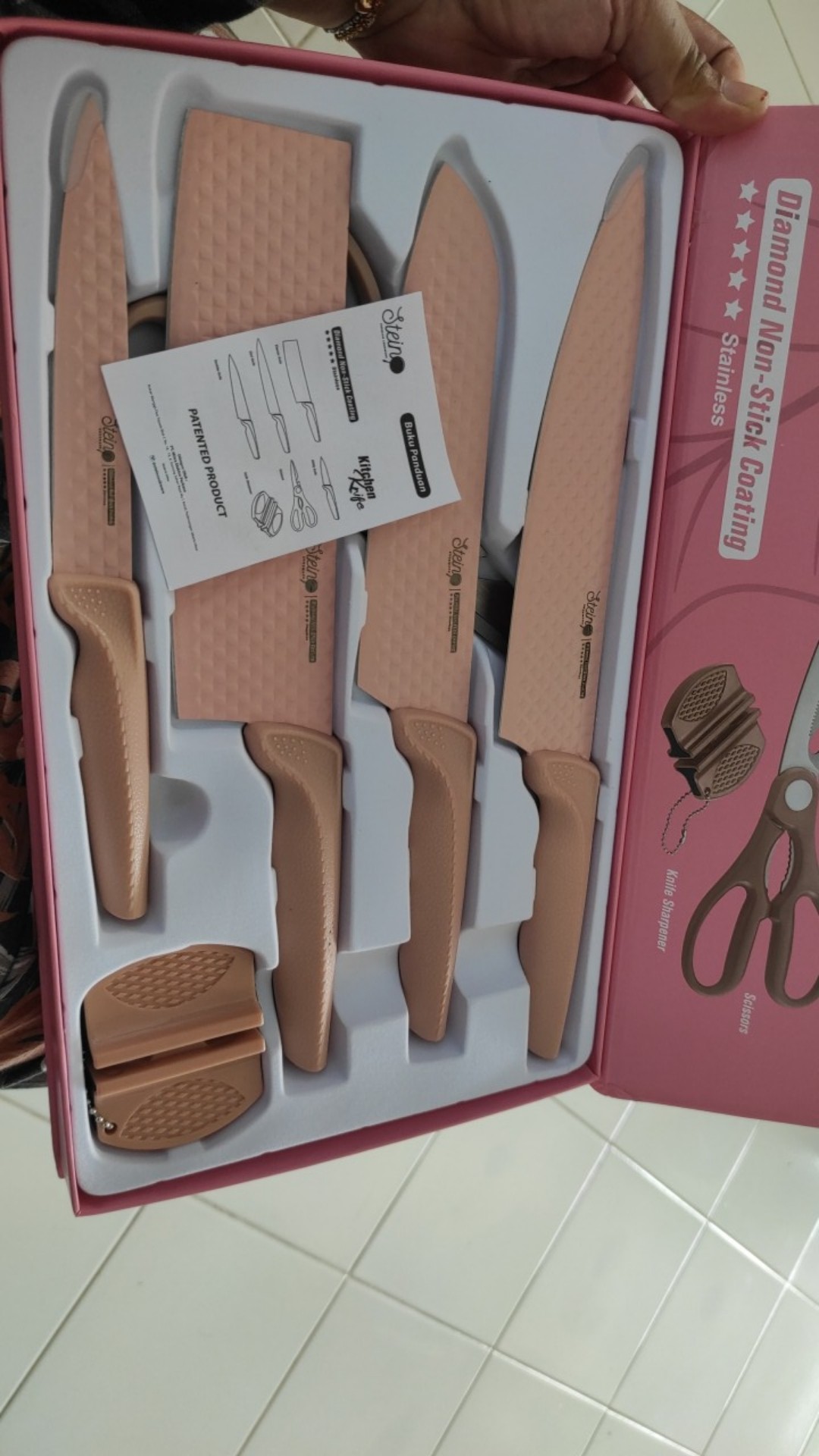 Diamond Knives Set Steincookware / Pisau Set Steincookware