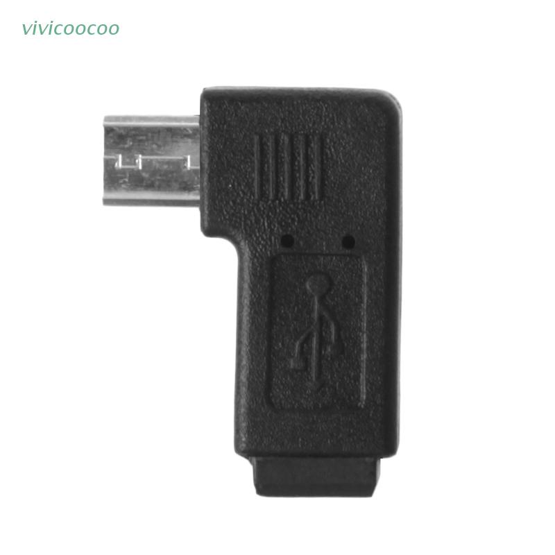 VIVI   90° Left &amp; Right Angled Mini USB 5Pin Female To Micro USB Male Data Sync Adapter