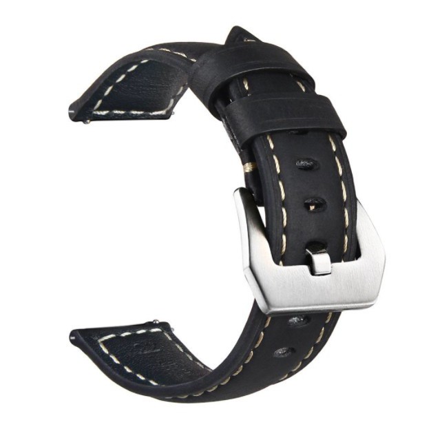 Tali Jam 20mm Watch Strap Garmin Vivomove HR Premium Sport 43mm - Crazy Horse Leather Big Buckle