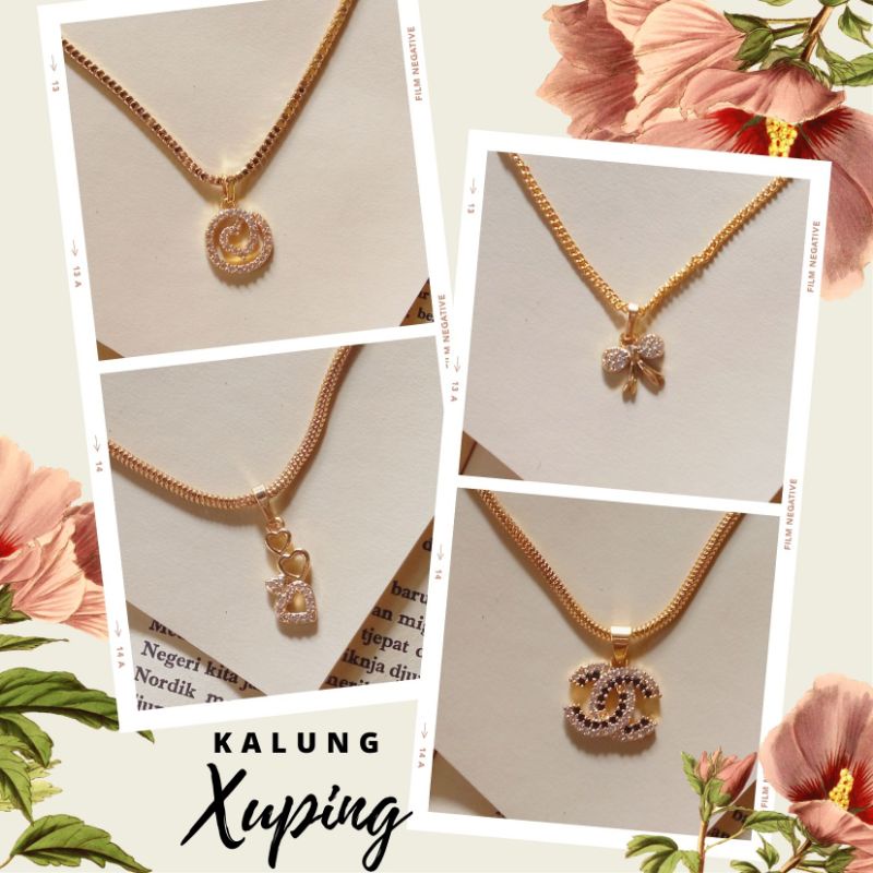 Kalung Xuping Kalung Hijab Emas Gold Aksesoris Wanita Korea Necklace
