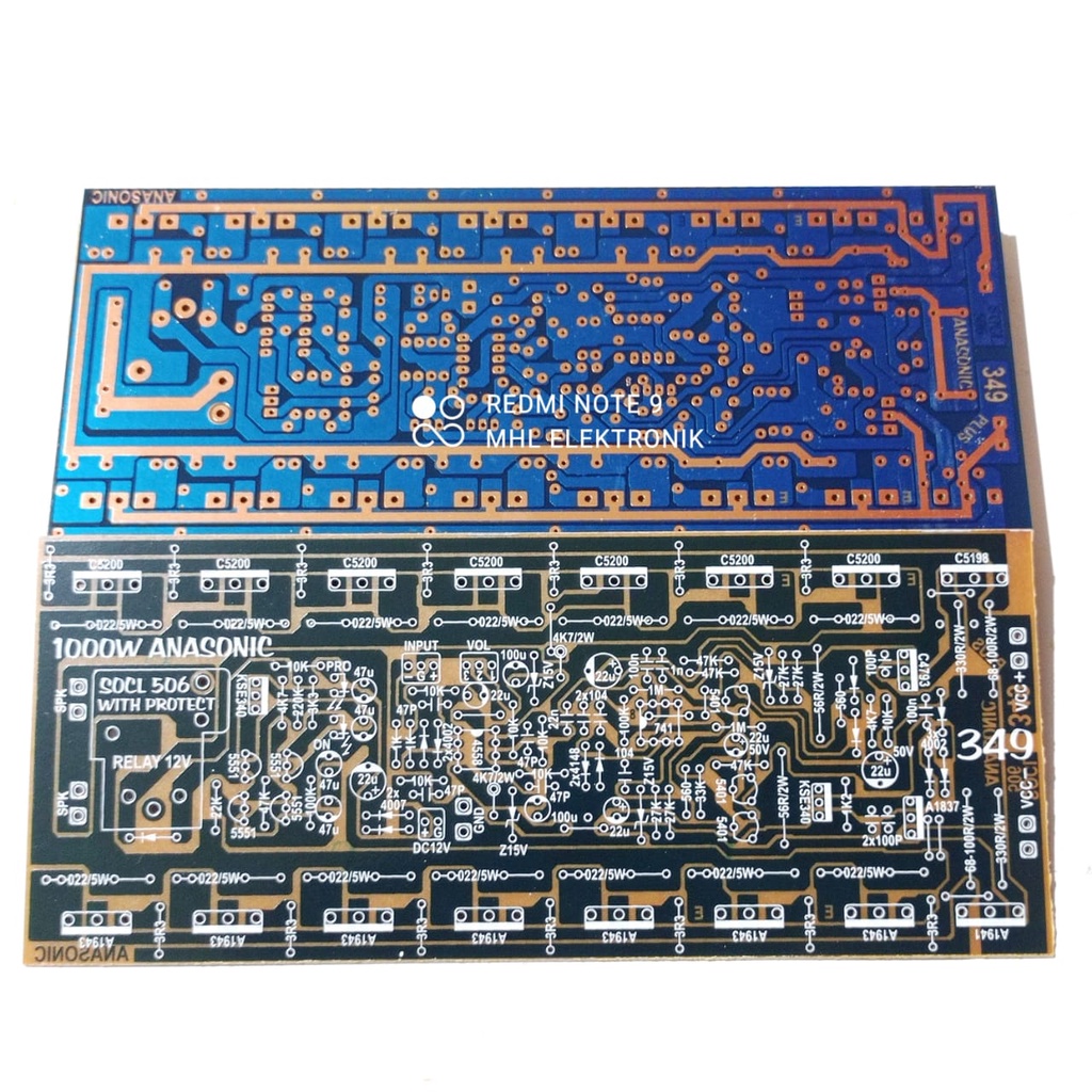 PCB SOCL 506 1000W Mono Input Balance TEF + SP Protector Type 349