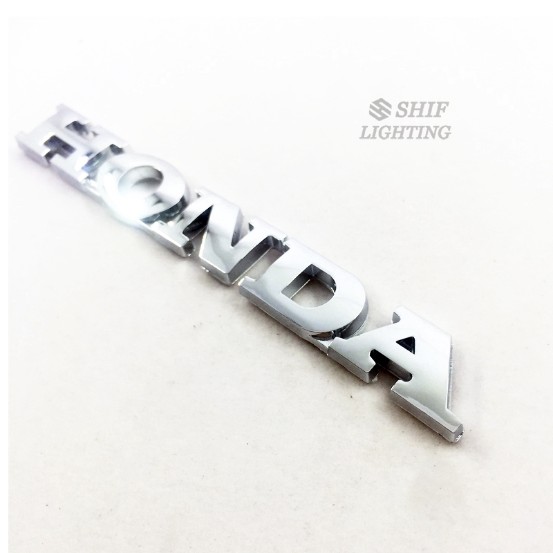 1Pc Stiker Emblem Logo Honda Bahan ABS Krom Untuk Fender Samping Mobil Honda