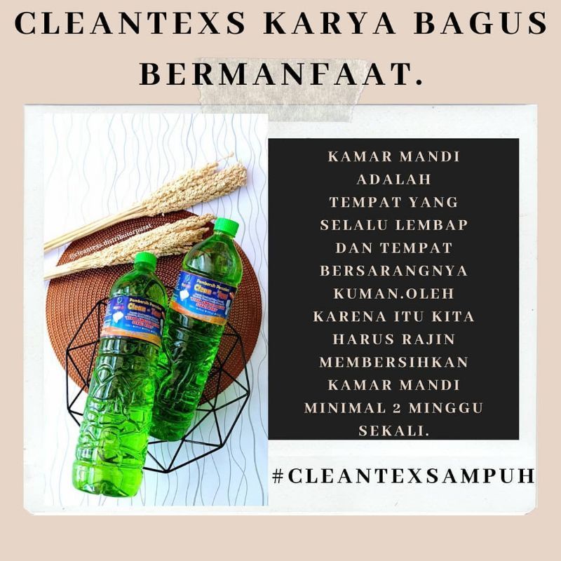 CLEANTEXS CAIRAN PEMBERSIH KERAK KAMAR MANDI 1500ml / 1000ml