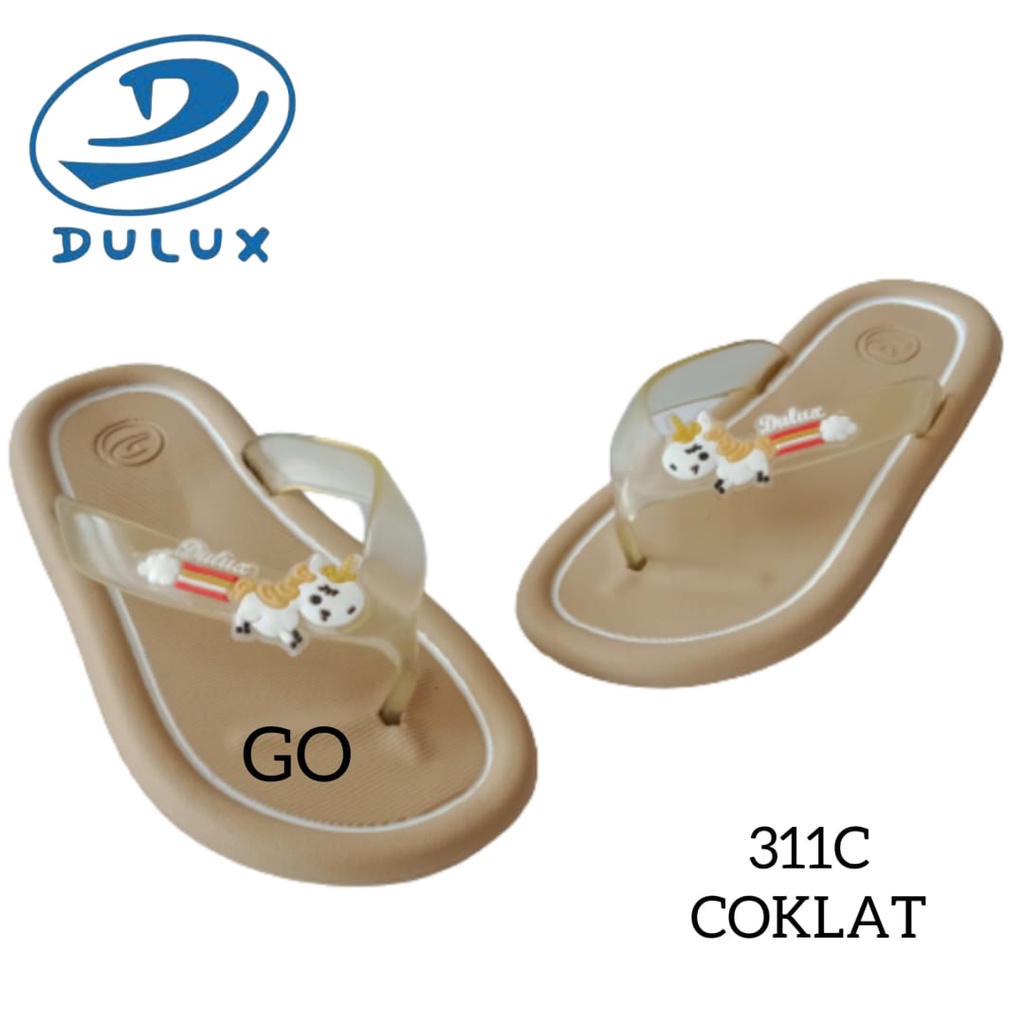 BB DULUX 311DC Sandal Jepit Anak Perempuan Motif Kuda Pony Flip Flop Sandal Anak Karakter Lucu