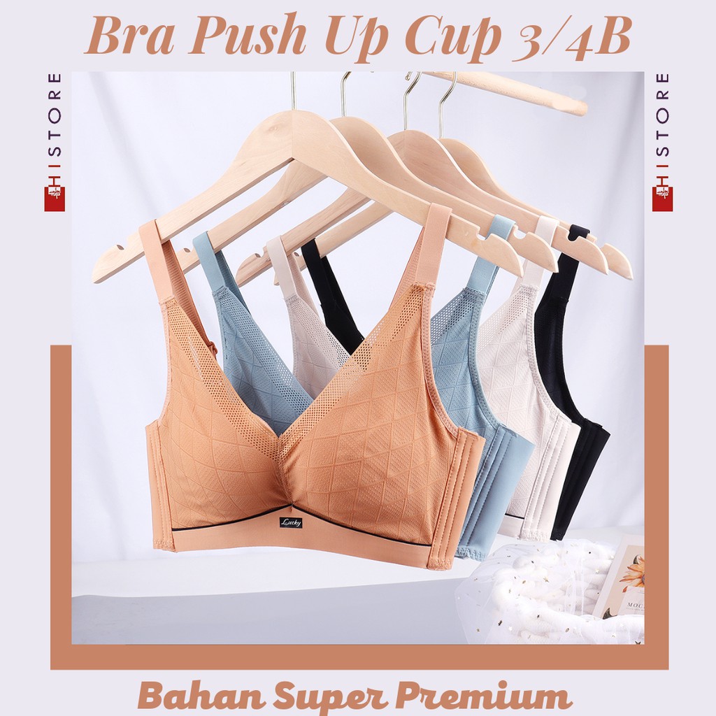 [HI] Bra Push Up Cup 3/4B Pakaian Dalam Wanita BH Sexy Bahan Super Premium 822