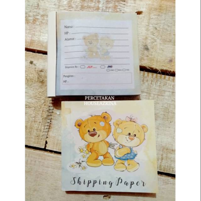 

KERTAS PENGIRIMAN TEMA BEAR