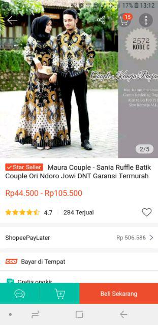 Maura Couple - Sania Ruffle Batik Couple Ori Ndoro Jowi Dnt Garansi Termurah Shopee - Shopashop Solo