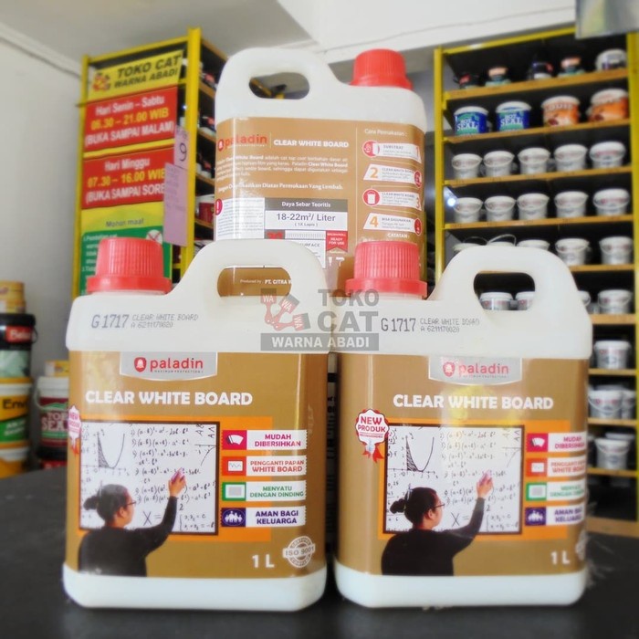 

Cat Papan Tulis Paladin Clear White Board 1 Liter