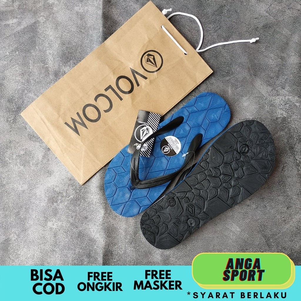 SANDAL PRIA JEPIT VOLCOM /  SENDAL DISTRO SURFING / SENDAL KASUAL COWOK / SANDAL RUMAHAN MOTIF