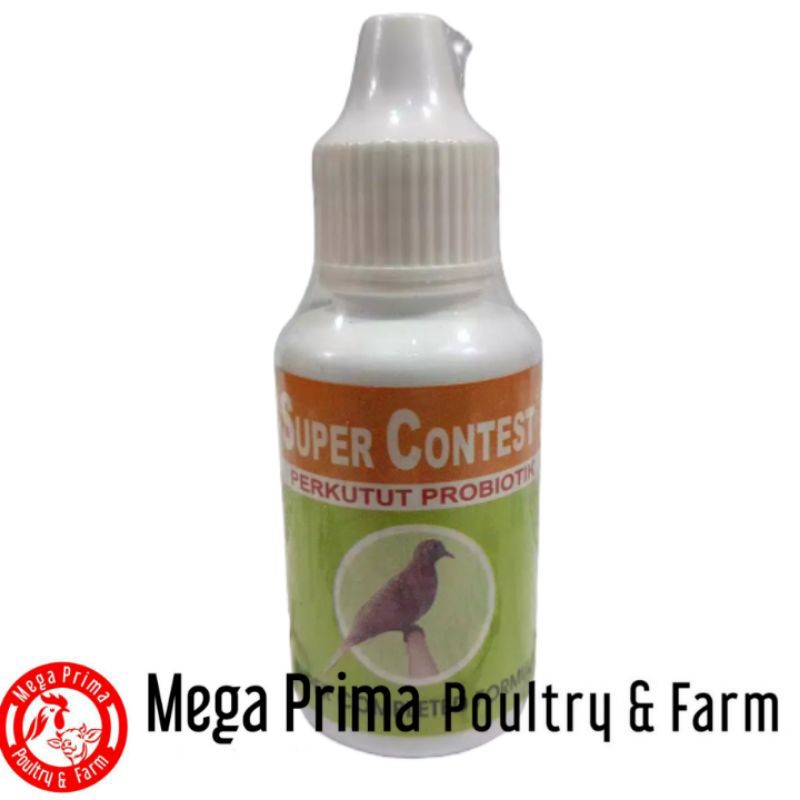 SUPER CONTEST 30ml Obat Suplemen Vitamin Burung Perkutut untuk Lomba Mempertegas Suara dan Kicau