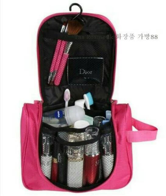 KOREAN TOILETRIS ORGANIZER TAS KOSMETIK PERLENGKAPAN MANDI MODEL GANTUNG ok  good quality