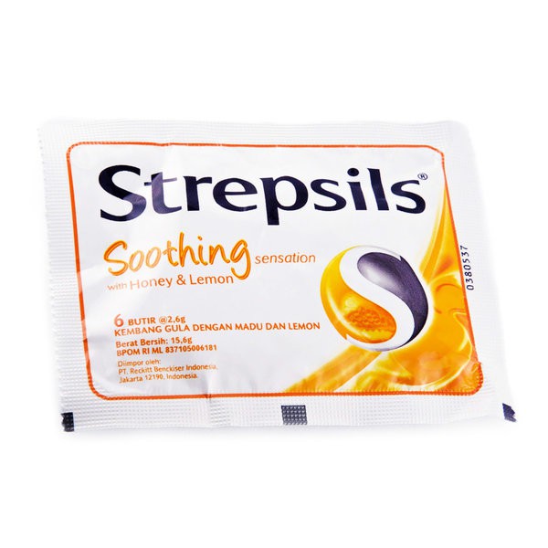 

STREPSILS Soothing Sore Throat Candy -Pemen Mint Pelega Tenggorokan 6x