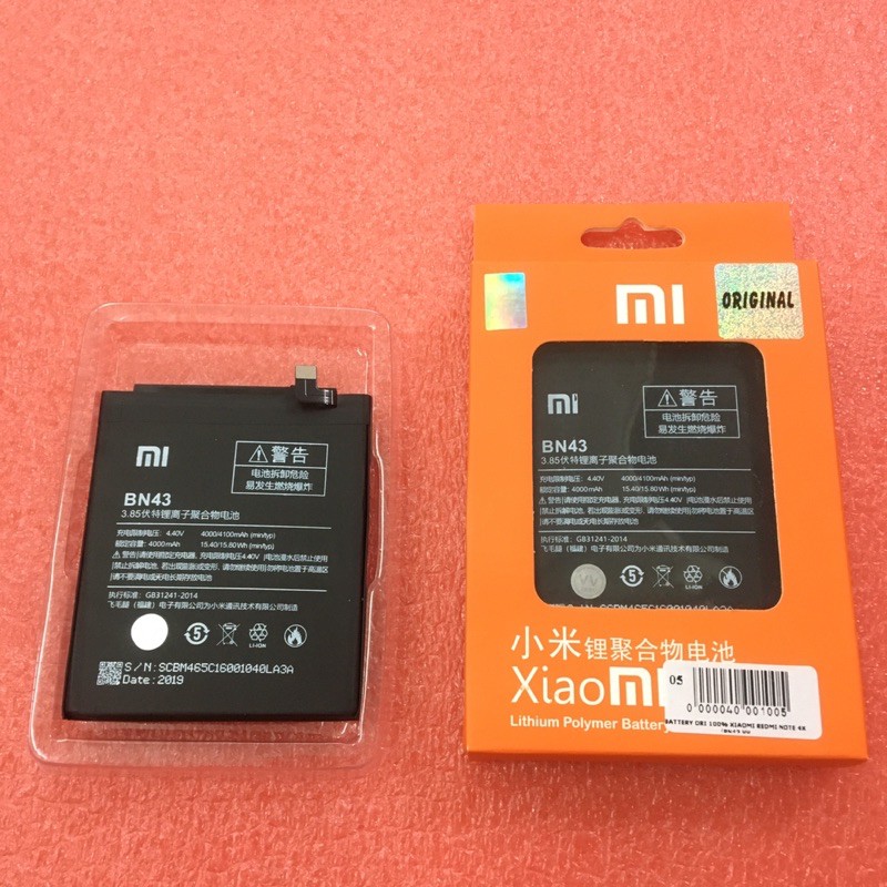 BATTERY BN43 XIAOMI REDMI NOTE 4X SNAPDRAGON/ BATERAI BN43 / BATRE BN43 ORI VV