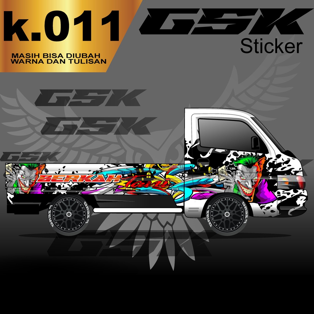 Decal Sticker mobil New Carry Pick Up 2020 Fullbody Stiker Dekal Carry k.011