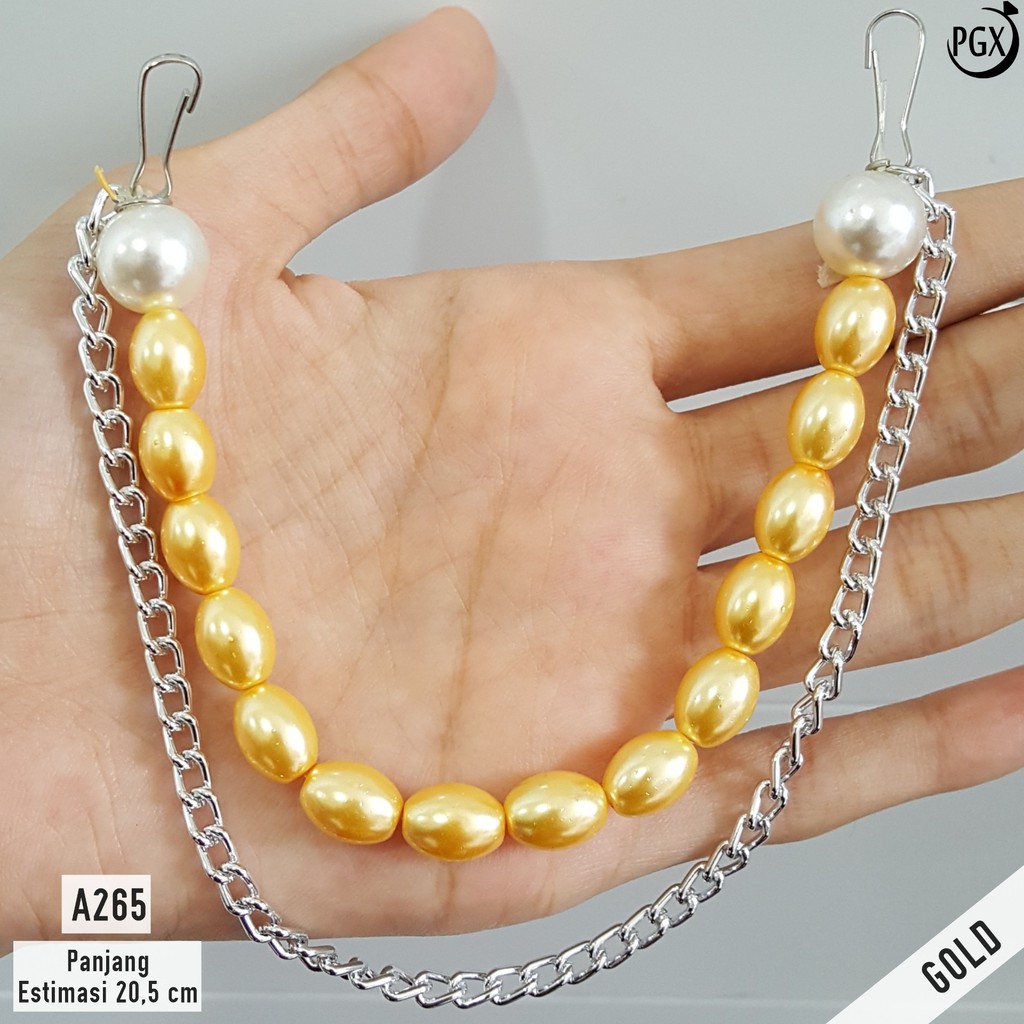 PGX Konektor Masker - Pengait Masker Hijab Mutiara Premium  - Aksesoris Masker A265