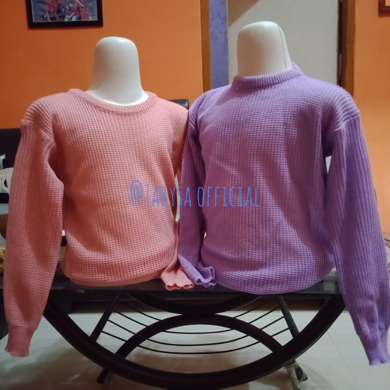 SWEATER RAJUT BOXY  ANAK//kids// Bahan premium