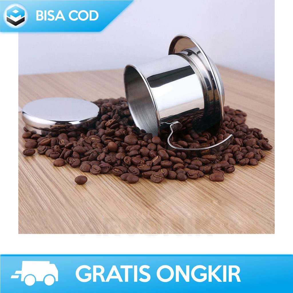 GELAS VIETNAMESE COFFEE DRIP 100ML 7 QUAI STAINLESS STEEL ORIGINAL ONETWOCUPS LC1 -GELAS FILTER KOPI