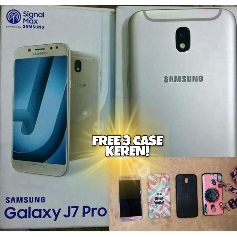 Samsung J7 Pro Second 3/32 GB Mulus Fullset + Bonus