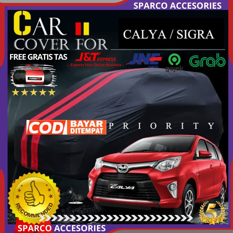 Body Cover Mobil Calya Sigra Sarung Selimut Mobil Calya Sigra Warna Premium Waterproof Anti Air 1