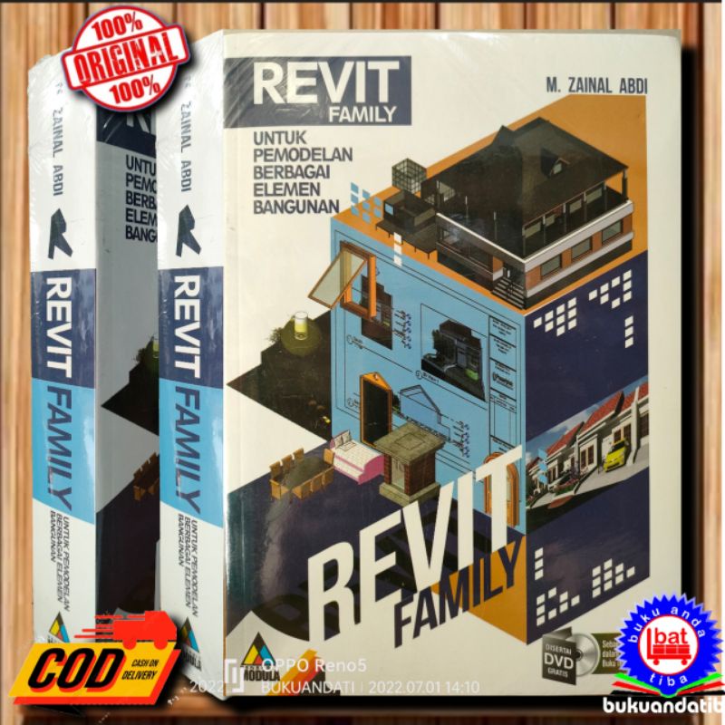 REVIT FAMILY UNTUK PEMODELAN BERBAGAI ELEMEN BANGUNAN + DVD - BUKU ORIGINAL