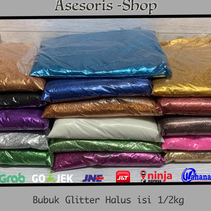 

IHOT SALEl Bubuk Glitter 1/2 kg - Random