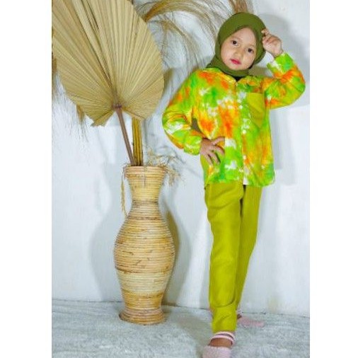 DAILY SET ANAK /SET KEMEJA ANAK /SET RAYON