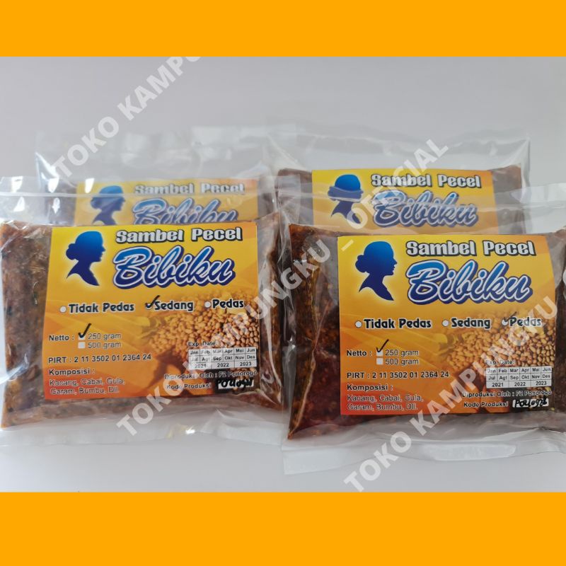 

bundle sambal pecel bibiku - @ 4 pack 250 gram