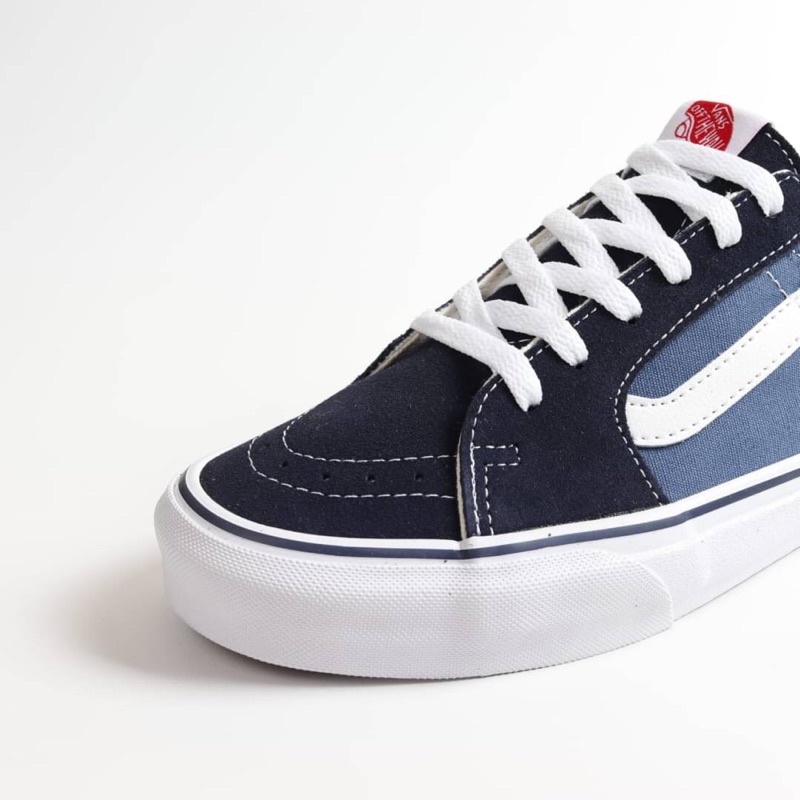 vans trainers navy blue