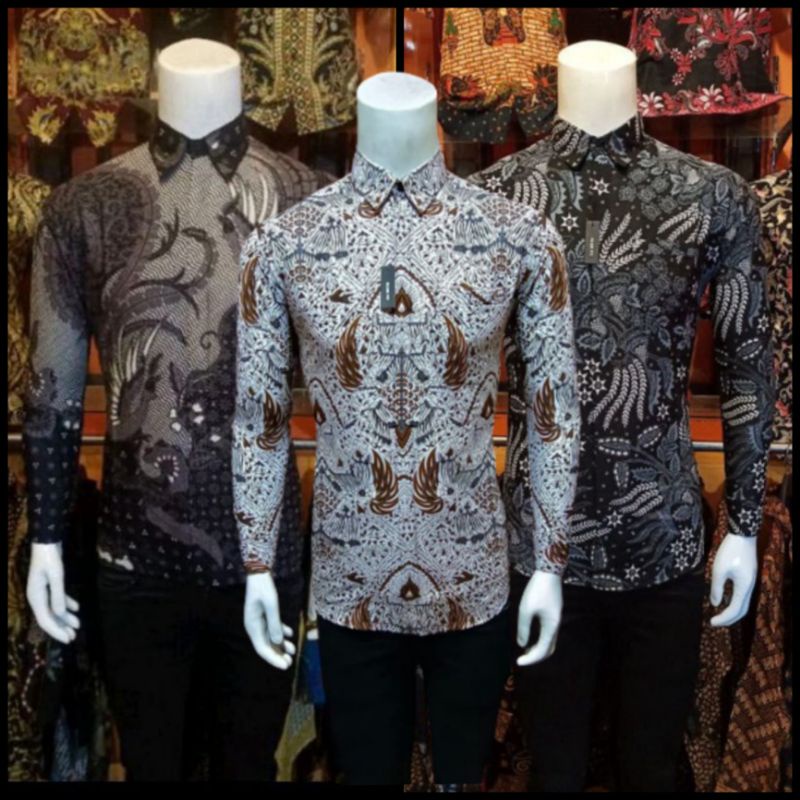 Kemeja Batik Slimfit Pria Lengan Panjang Hiqh Quality