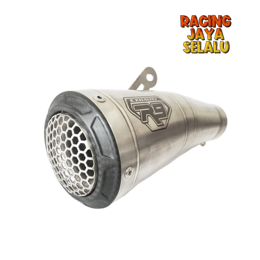Knalpot R9 GP SERIES NINJA 250 FI SLIP ON DAN SILINCER ORIGINAL