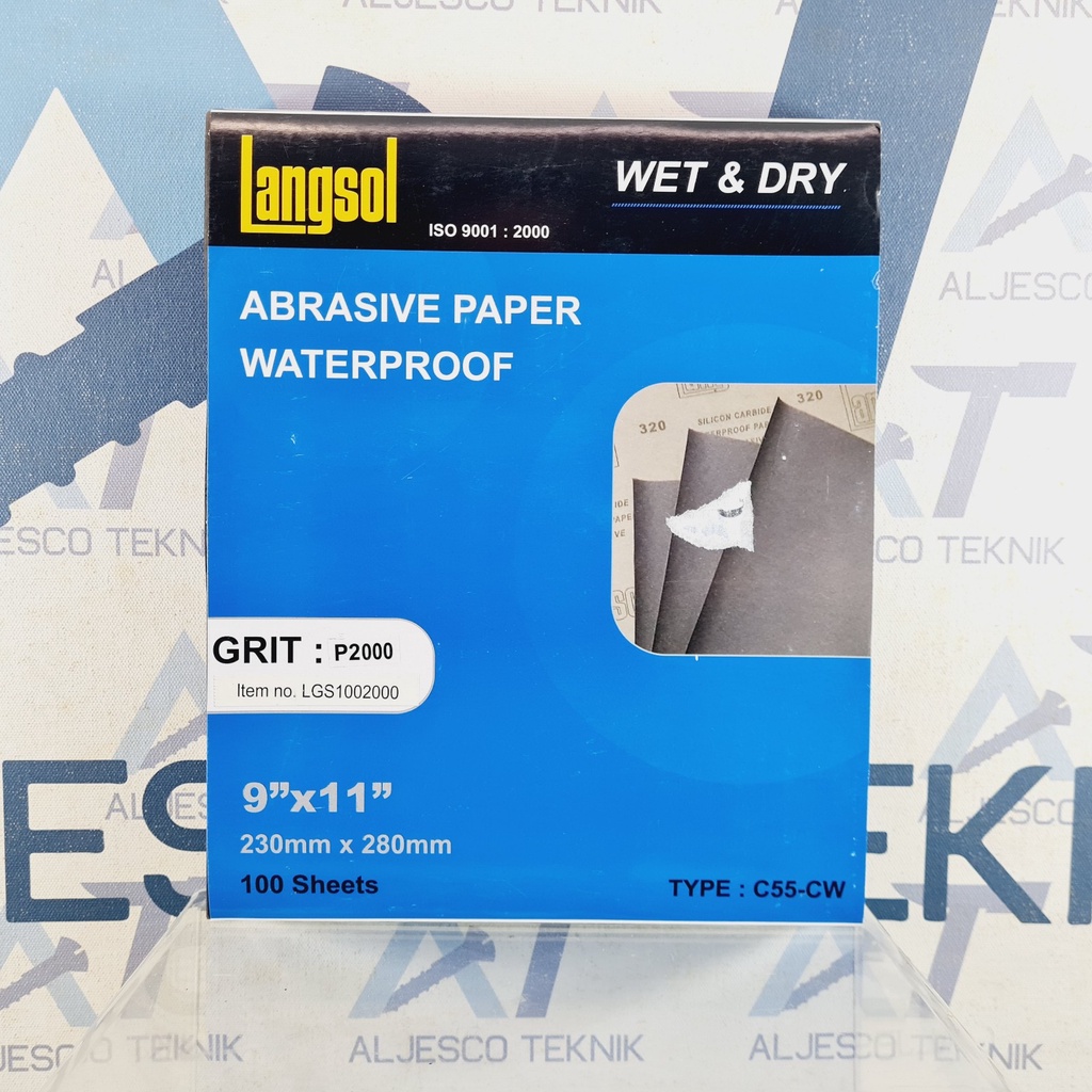 LANGSOL AMPLAS LEMBARAN GRIT P2000