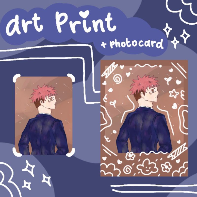 Art print + photocard || Haikyuu x Jjk