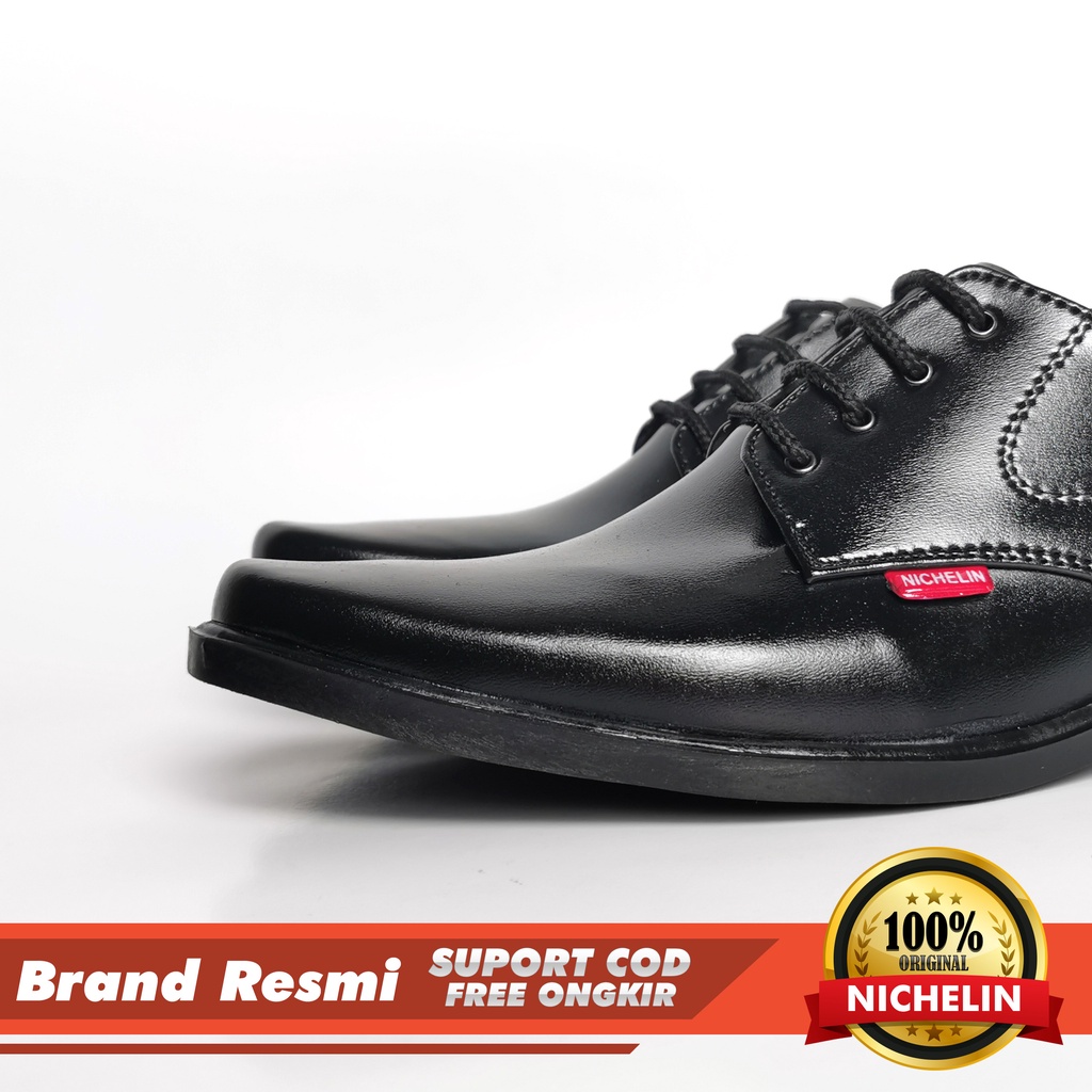 SEPATU PRIA PANTOFEL KERJA / SEPATU KULIT CASUAL FORMAL PRIA HITAM