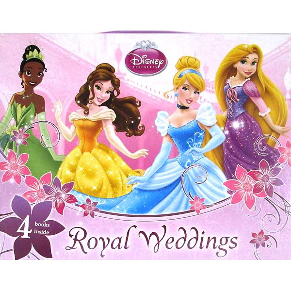 Buku Anak Disney Princess Royal Weddings Story Book Box Set (4 Board Books Inside)