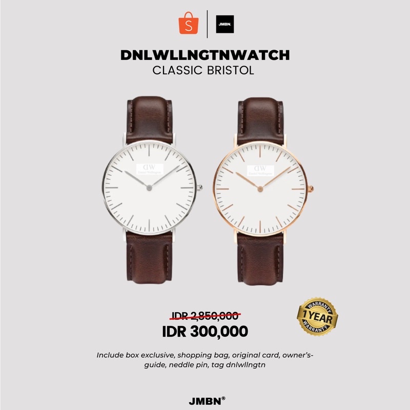 [TERLARIS - COD] JAM TANGAN PRIA WANITA DW CLASSIC BRISTOL WHITE
