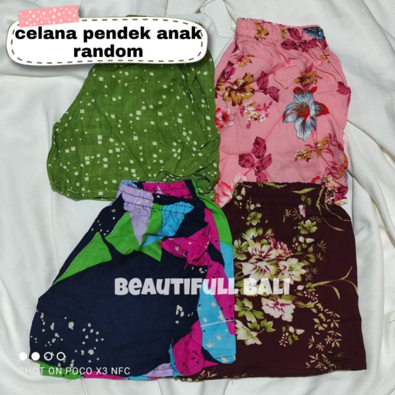 CELANA PENDEK RAYON ANAK PEREMPUAN