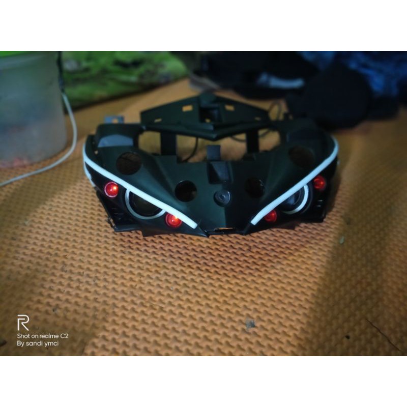 INNER CUSTOM MX KING 150 DADA VARIASI LED LAMPU SENJA PNP