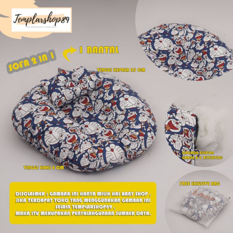 Sofa bayi / baby launger  FREE bantal mahkota bayi dan tas mika.-Emon kecil
