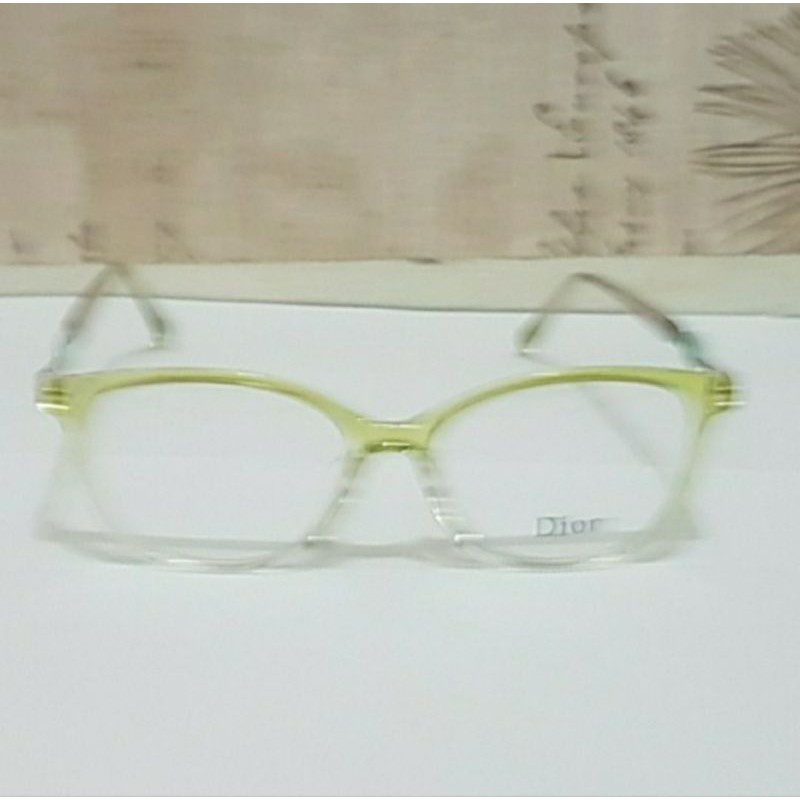 Kacamata minus wanita DR1158 green gradasi free lensa anti radiasi