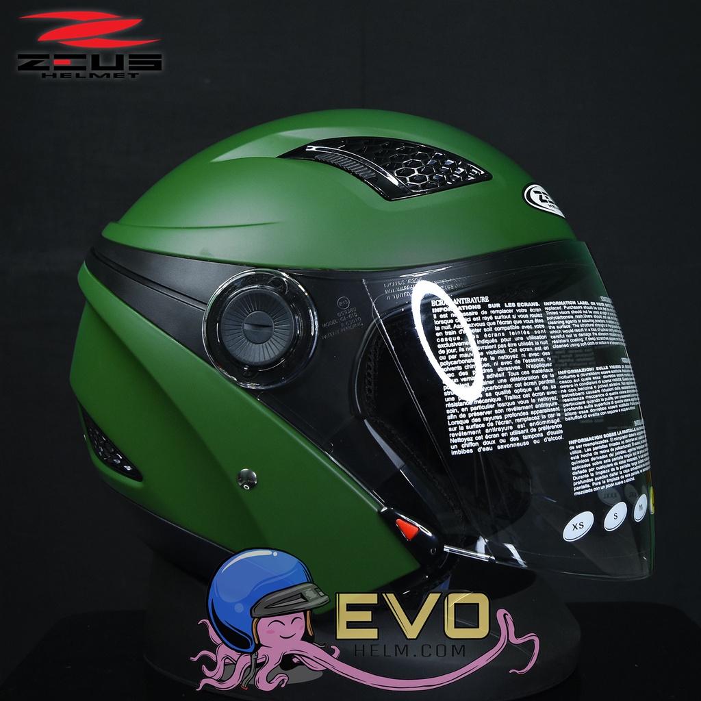 HELM ZEUS 610 HALF FACE ZS610 SOLID - WARNA LENGKAP HELM ZEUS HALF FACE ORIGINAL ZEUS 610 WHITE BLACK DOFF GREY PINK