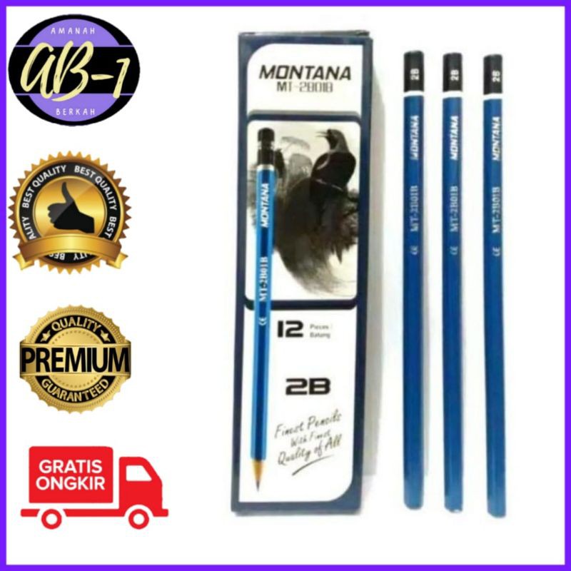 

[12 PCS] PENSIL KOMPUTER 2B / PENSIL KAYU