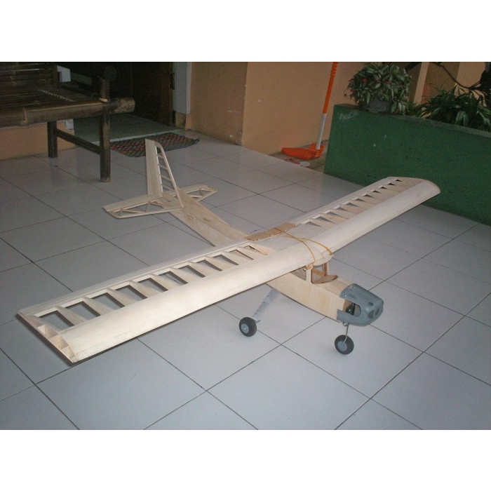 Paket Combo Pesawat Model Cessna 172 Elektrik KIT (Tanpa RC)