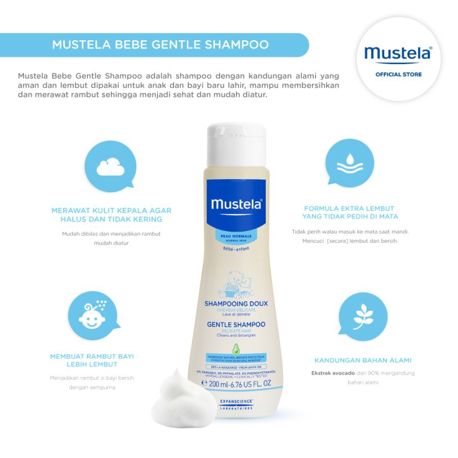 MUSTELA GENTLE SHAMPOO 200ML