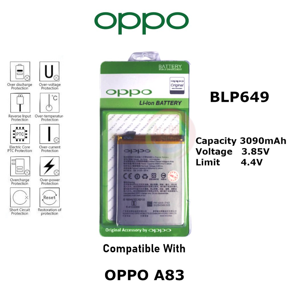 Batre Baterai Battery Original Oppo BLP649 A83