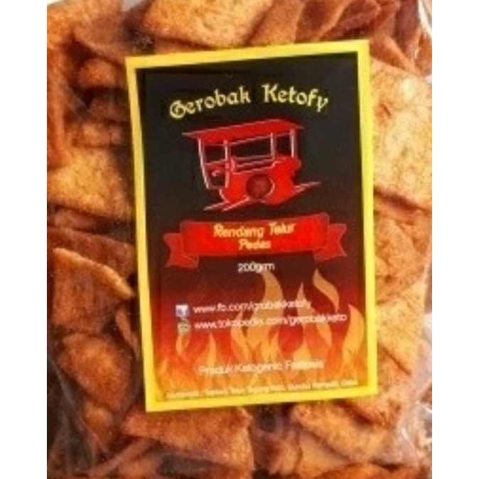 

Sale Gerobak Ketofy Keripik Rendang Telur Pedas 200 Gr