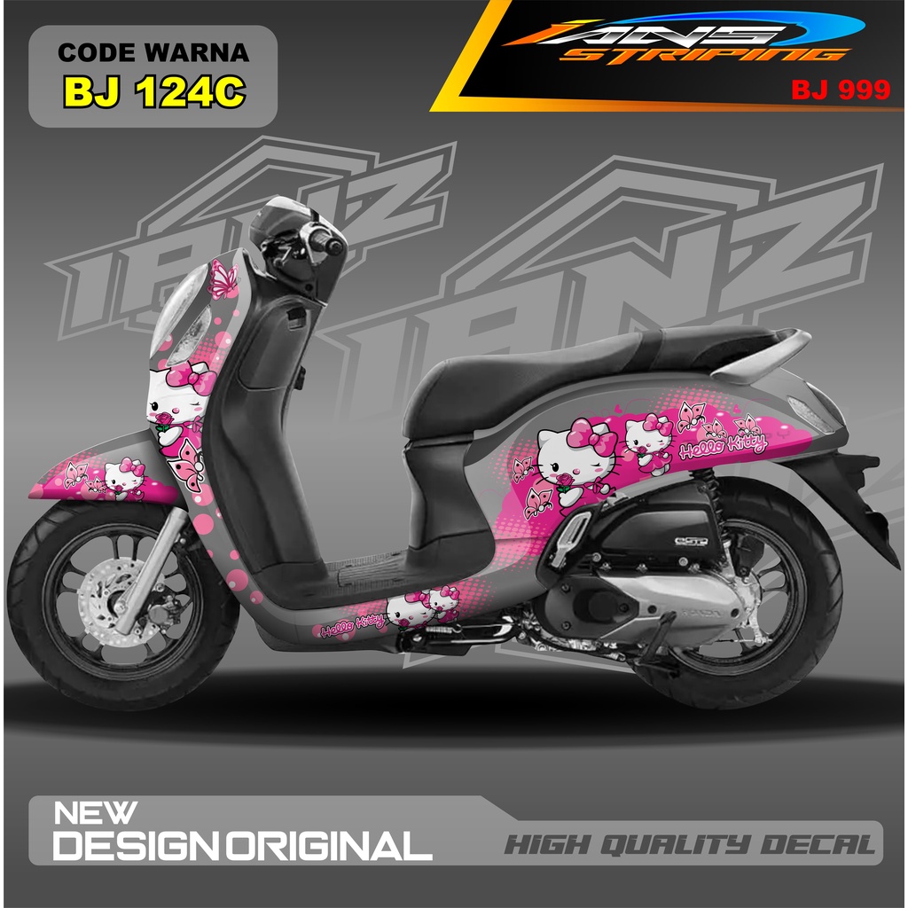 STIKER VARIASI HONDA SCOOPY FULL BODY / STICKER VARIASI SCOOPY TERBARU  / STICKER SCOOPY